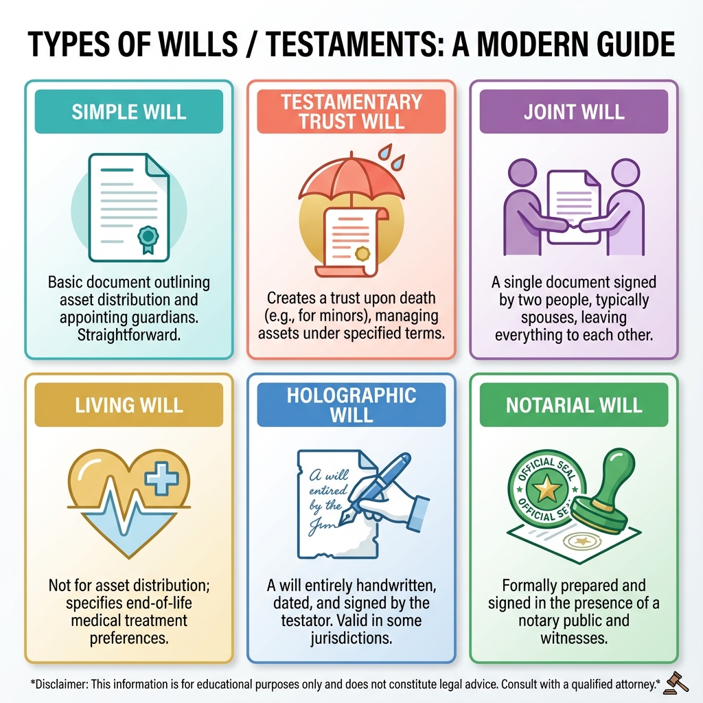 Types of Wills Infographic